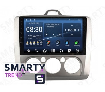 Штатная магнитола Ford Focus II 2009-2011 (Manual-Aircondition) – Android – SMARTY Trend - Ultra-Premium